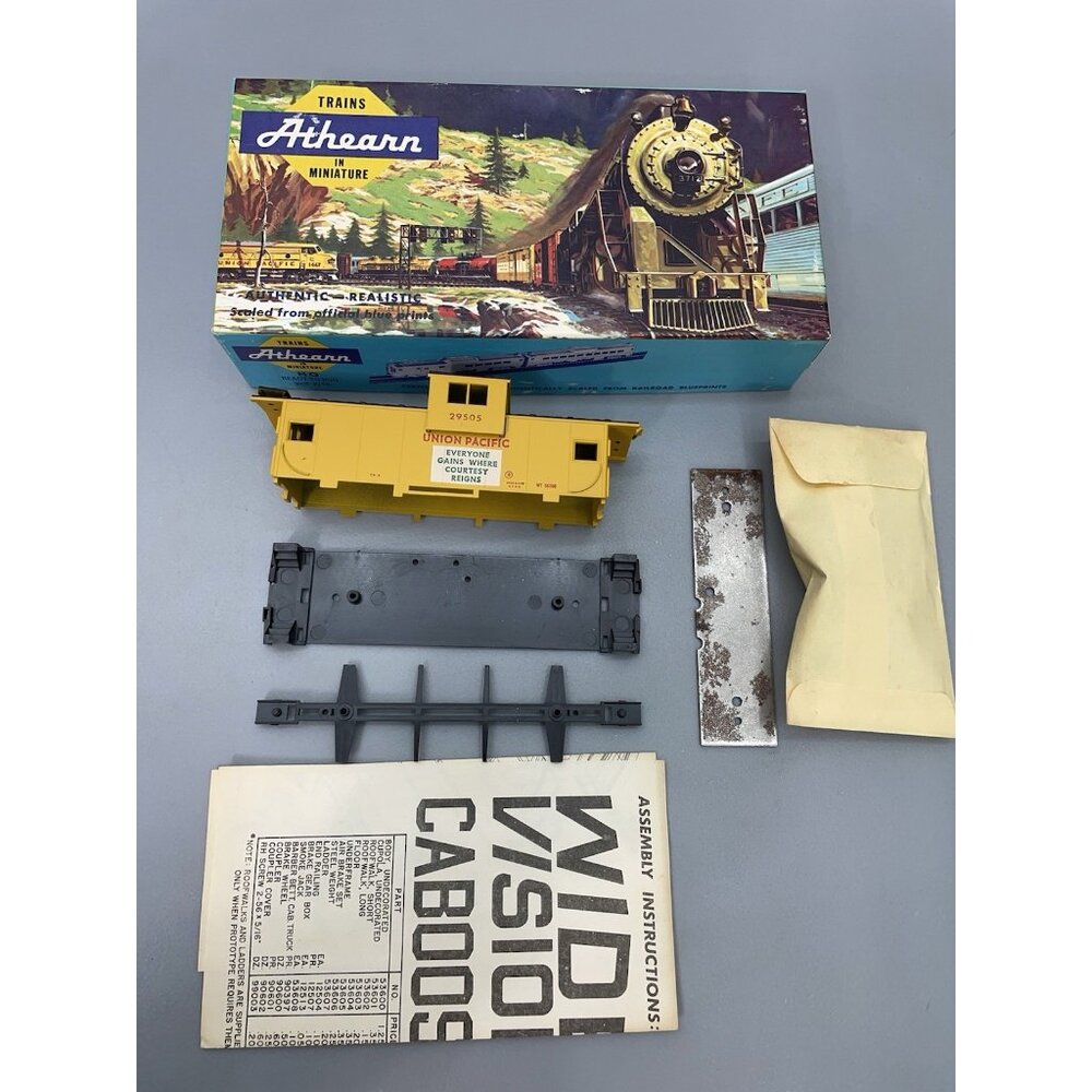 Vintage Athearn Ho Train Car Wide Vision Caboose Union Pacific Kit 5368 New
